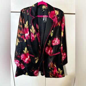 Torrid Satin Blair Floral Blazer